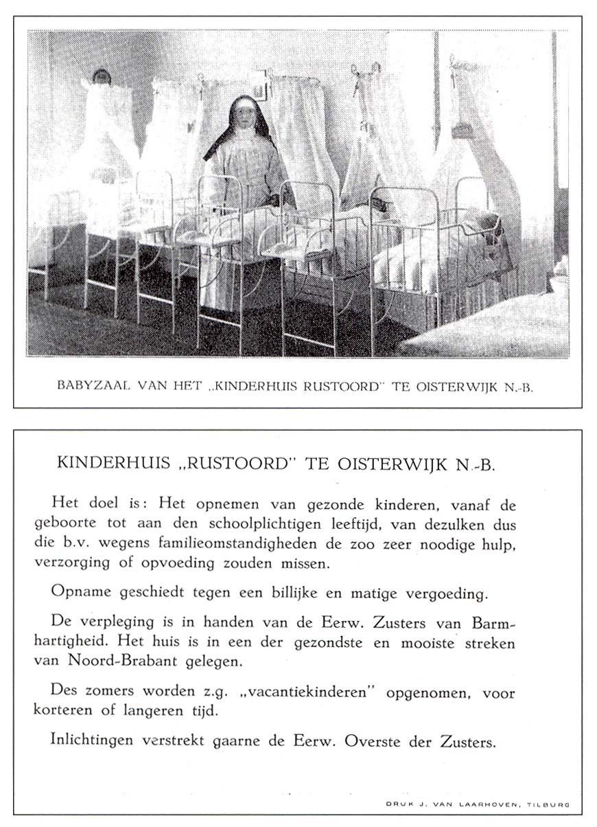 Rustoord 'advertentie' uit de begintijd